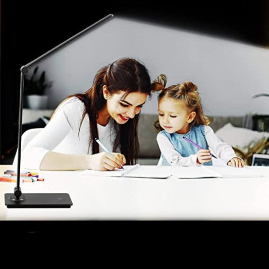 Lampa biurkowa LED z regulowanym ramieniem – Dotykowe sterowanie, 3 poziomy jasności, idealna do biura i sypialni 1