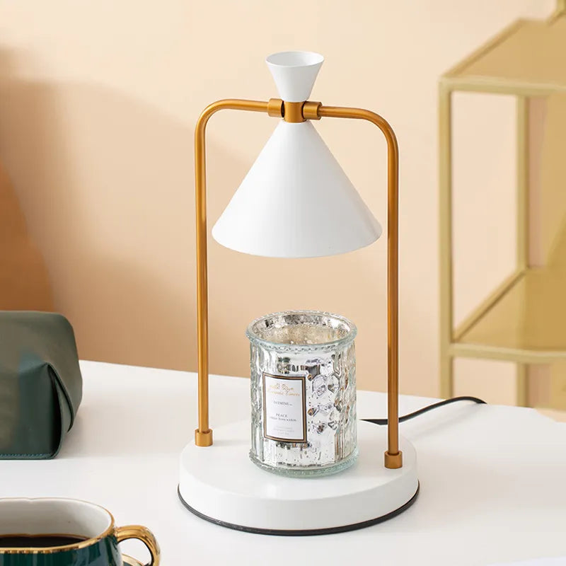 Lampa do Podgrzewania Świec w Stylu Japońskim z Regulacją Jasności – Elegancki Metalowy Design z Żarówką GU10 5