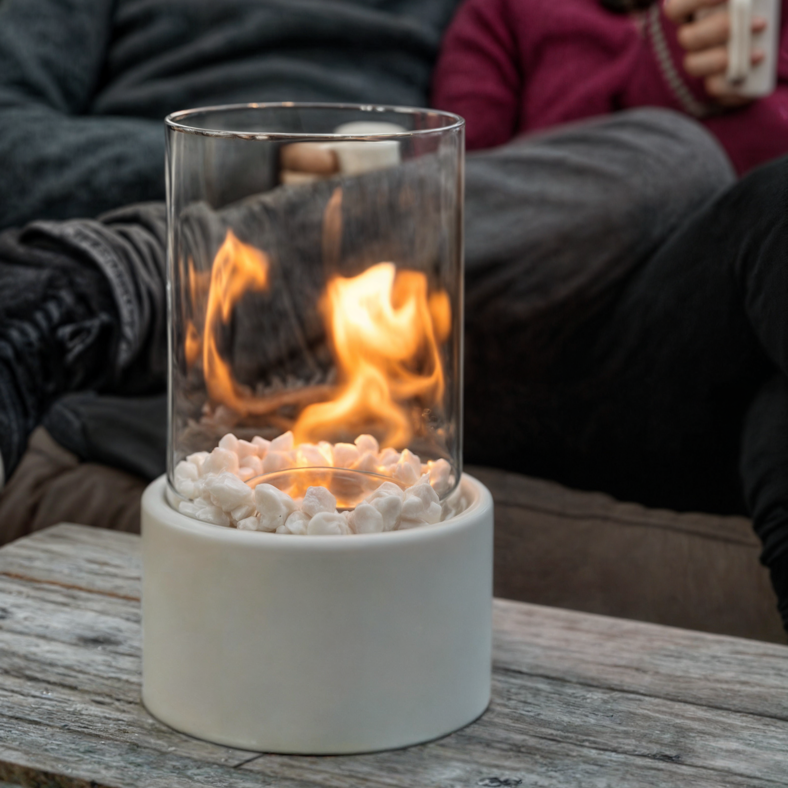 Lampa oliwna z metalu i szkła – Elegancka dekoracja do ogrodu i na balkon, przenośne oświetlenie z prawdziwym płomieniem 5