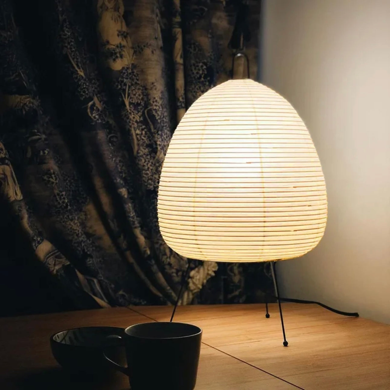 Lampa podłogowa z papieru ryżowego – Elegancki, energooszczędny dodatek do salonu i sypialni | Minimalistyczny design 2