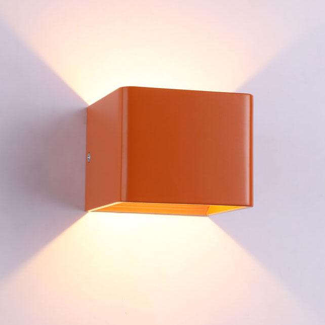 Lampa ścienna LED z aluminium – Nowoczesny kinkiet ścienny do salonu i sypialni, wielokolorowe oświetlenie, łatwy montaż 6