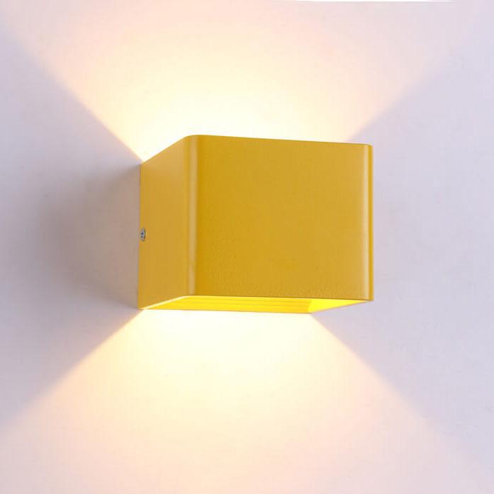 Lampa ścienna LED z aluminium – Nowoczesny kinkiet ścienny do salonu i sypialni, wielokolorowe oświetlenie, łatwy montaż 7