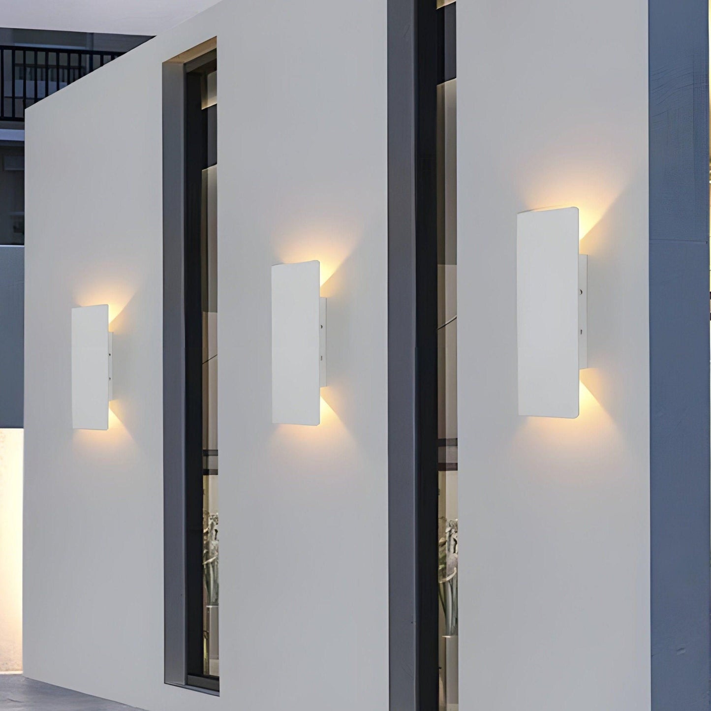 Lampa ścienna LED z aluminium – Wodoodporna lampa na zewnątrz, energooszczędna i nowoczesna do ogrodu 0