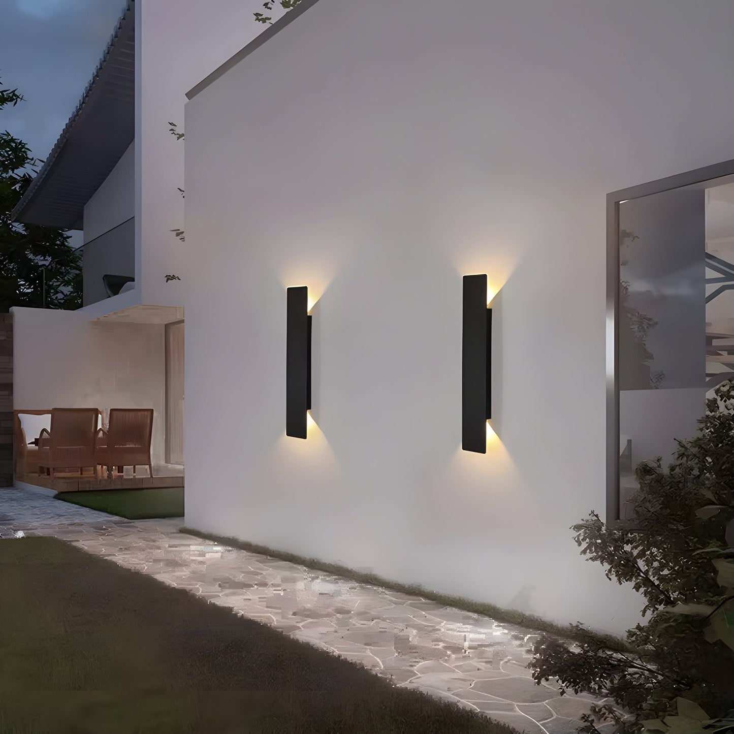 Lampa ścienna LED z aluminium – Wodoodporna lampa na zewnątrz, energooszczędna i nowoczesna do ogrodu 4
