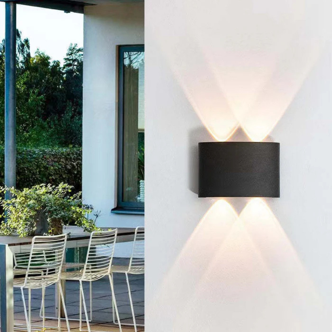 Lampa ścienna Stralix – elegancka lampa LED do użytku wewnątrz i na zewnątrz, wodoodporna i energooszczędna 0