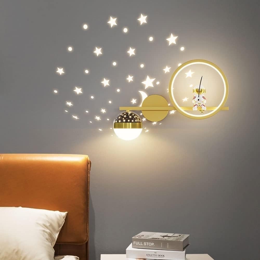 Lampa ścienna w kształcie gwiazdy do pokoju dziecięcego – Ciepłe białe światło, nowoczesny design 1