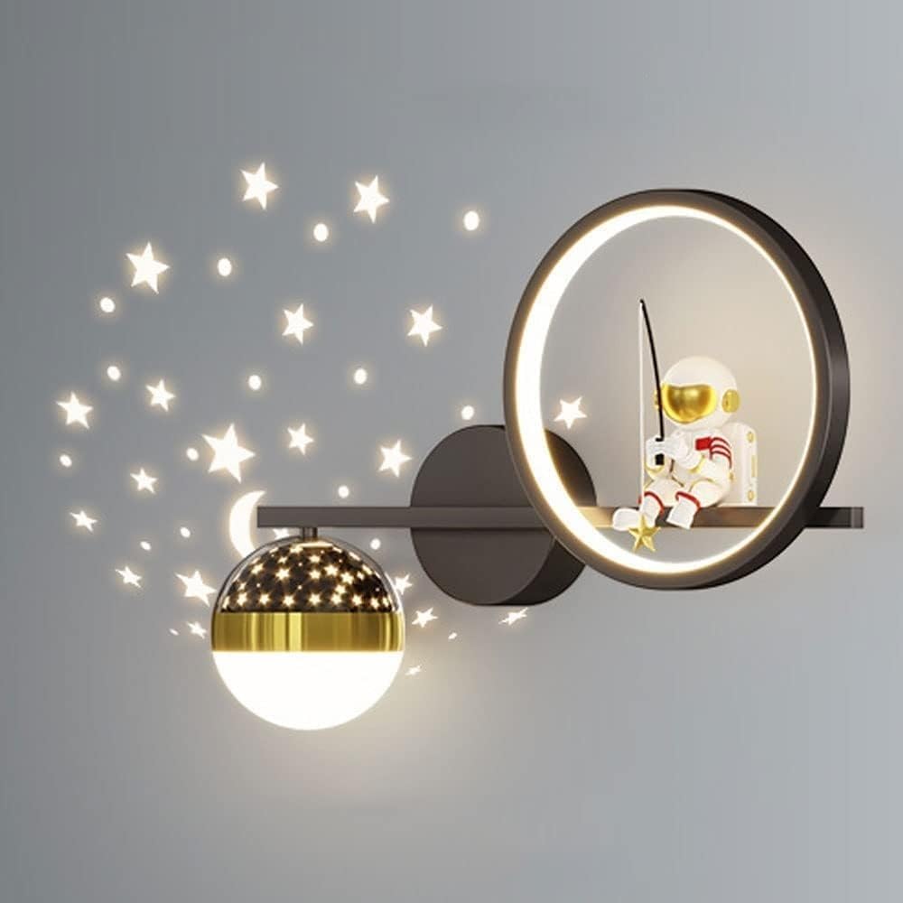Lampa ścienna w kształcie gwiazdy do pokoju dziecięcego – Ciepłe białe światło, nowoczesny design 3
