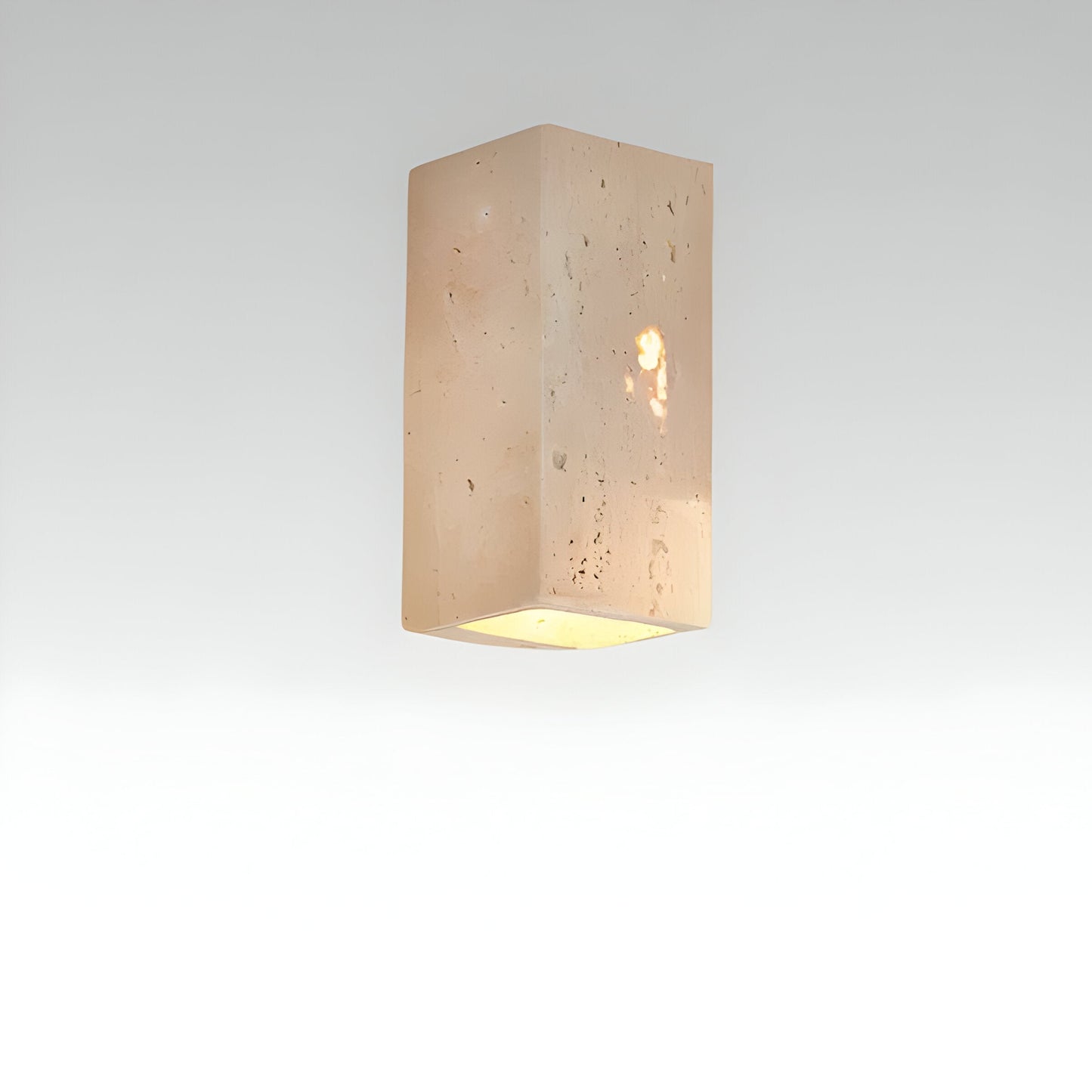 Lampa ścienna z travertynu LED – Elegancka lampa na ścianę do wnętrz i na zewnątrz, odporna na warunki atmosferyczne 4
