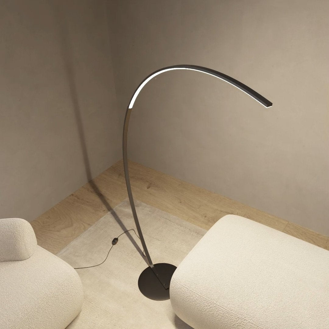 Lampa stojąca LED czarna – Nowoczesna lampa do salonu z ściemniaczem, idealna do czytania i tworzenia przytulnej atmosfery 2