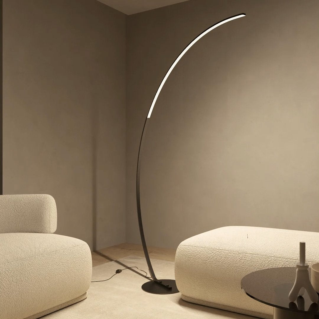 Lampa stojąca LED czarna – Nowoczesna lampa do salonu z ściemniaczem, idealna do czytania i tworzenia przytulnej atmosfery 3
