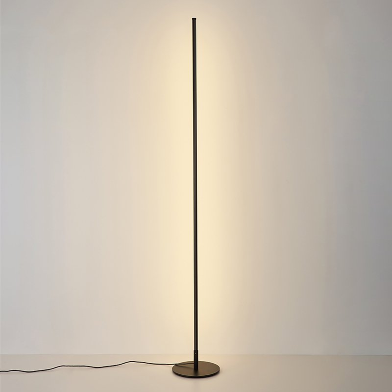 Lampa stojąca LED czarna – Nowoczesna lampa podłogowa do salonu z regulacją barwy światła i ściemnianiem za pomocą pilota 5
