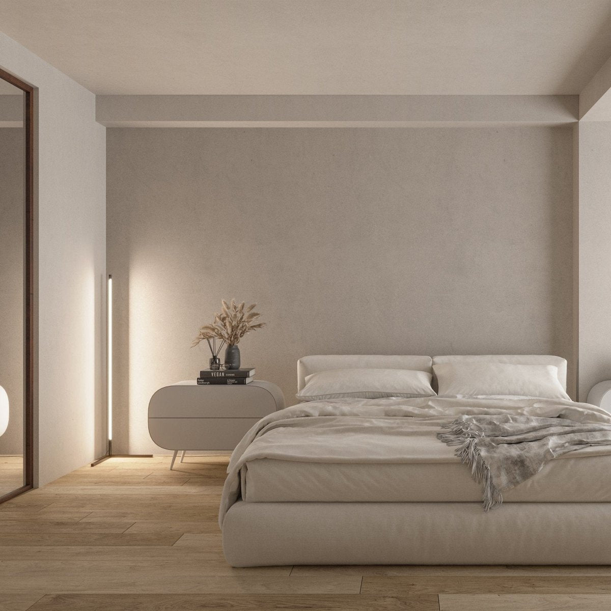 Lampa stojąca czarna LED – Minimalistyczna lampa do salonu z funkcją ściemniania, energooszczędne oświetlenie 2700K 4