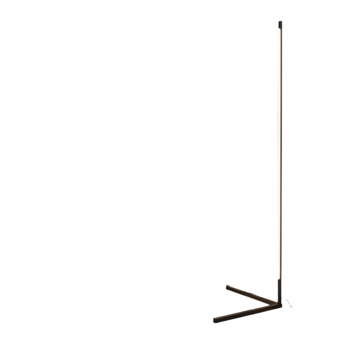 Lampa stojąca czarna LED – Minimalistyczna lampa do salonu z funkcją ściemniania, energooszczędne oświetlenie 2700K 5