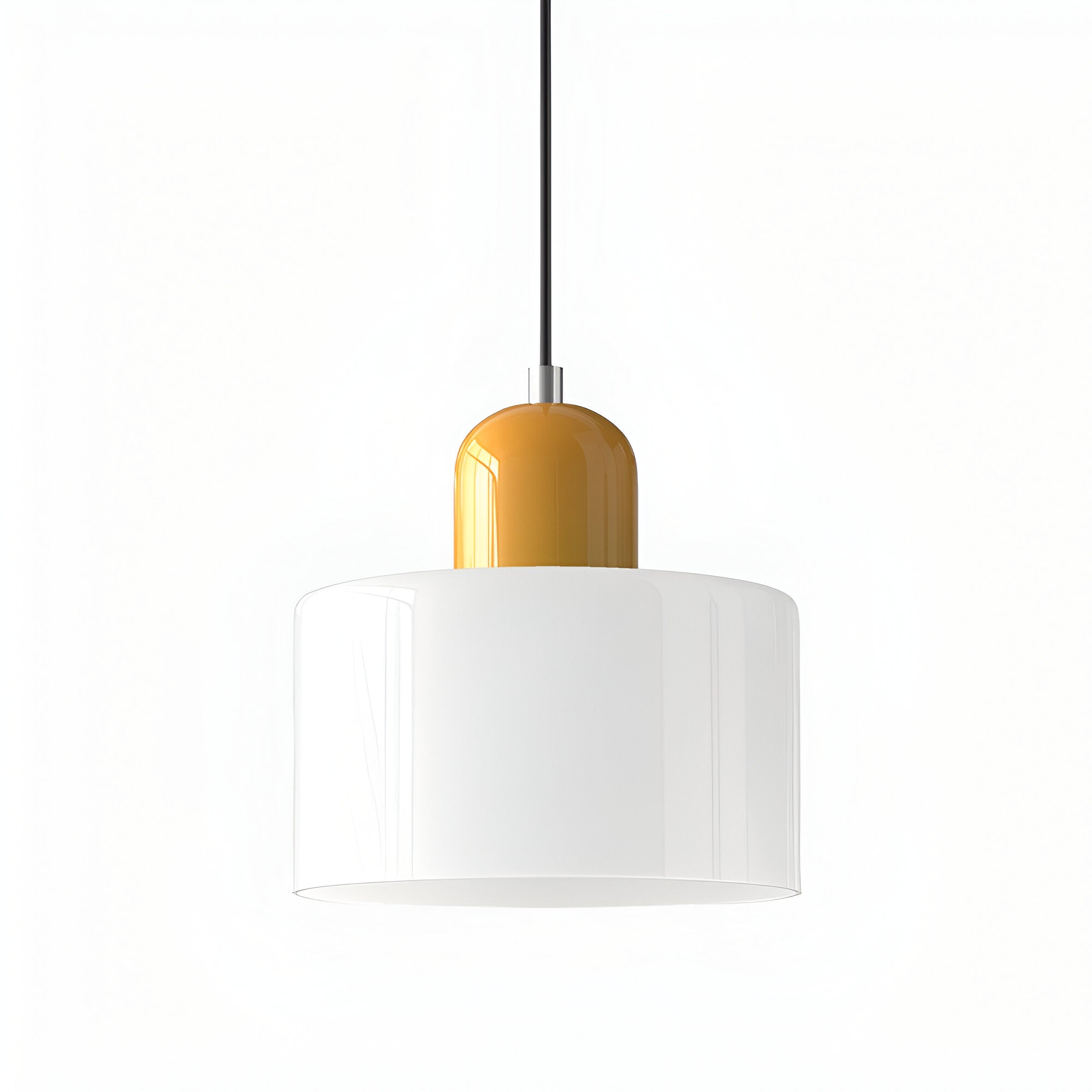 Lampa wisząca ze szkła – Elegancka lampa do salonu, idealna nad stół, minimalistyczny design, ciepłe oświetlenie 10