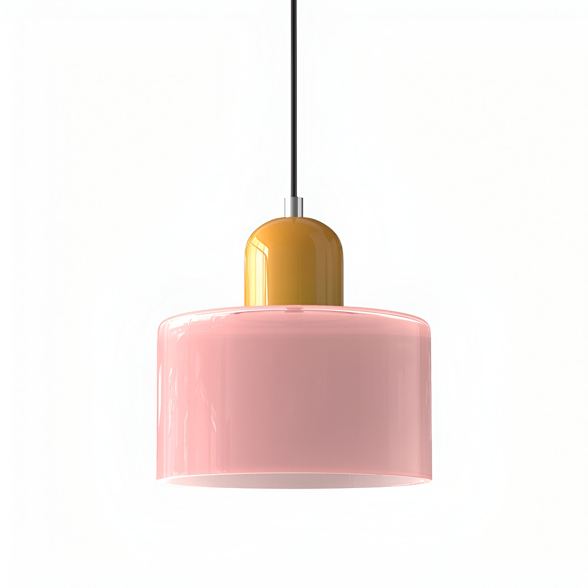 Lampa wisząca ze szkła – Elegancka lampa do salonu, idealna nad stół, minimalistyczny design, ciepłe oświetlenie 8