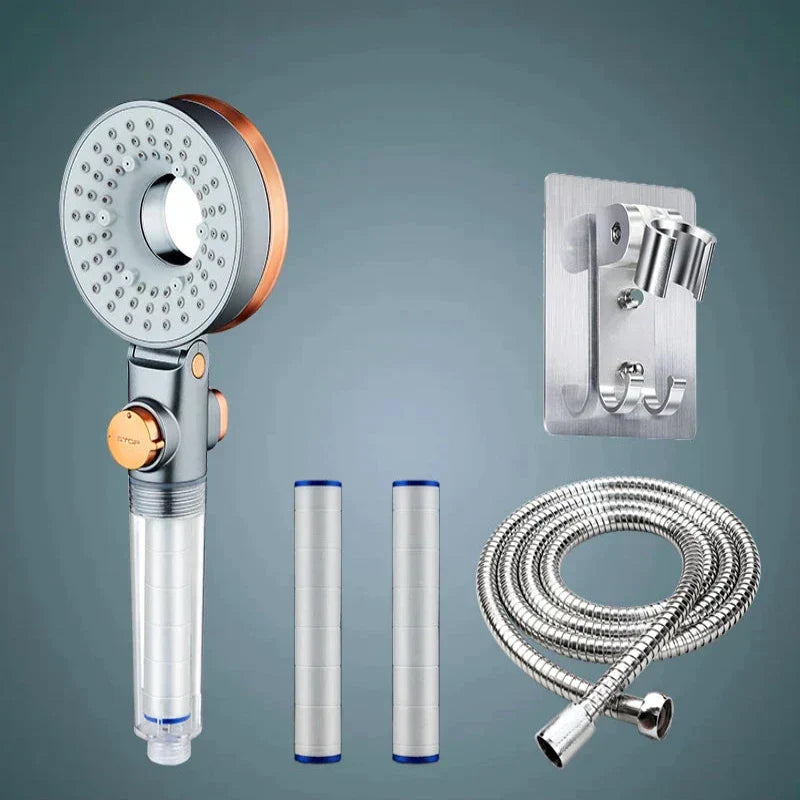 Luksusowa Głowica Prysznicowa z Podwójnym Systemem Oszczędzania Wody – Wysokiej Jakości Plastik ABS, 25 cm 3