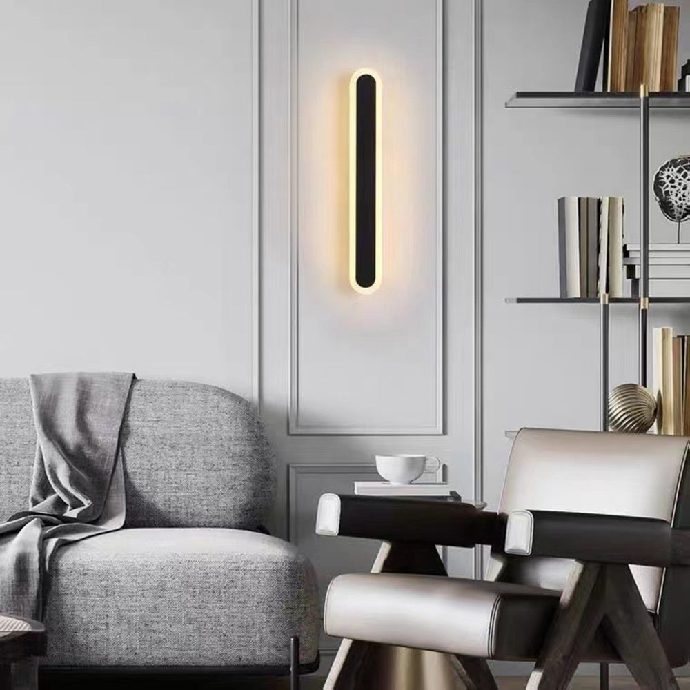 Ściemnialna lampa ścienna LED 12W – widok z boku