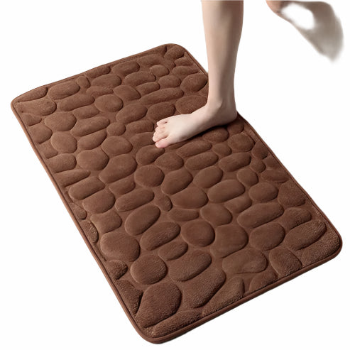 Mata Łazienkowa Szybkoschnąca, Antypoślizgowa i Miękka do Użytku w Łazience – 50x80 cm, Niebieska/Biała 4