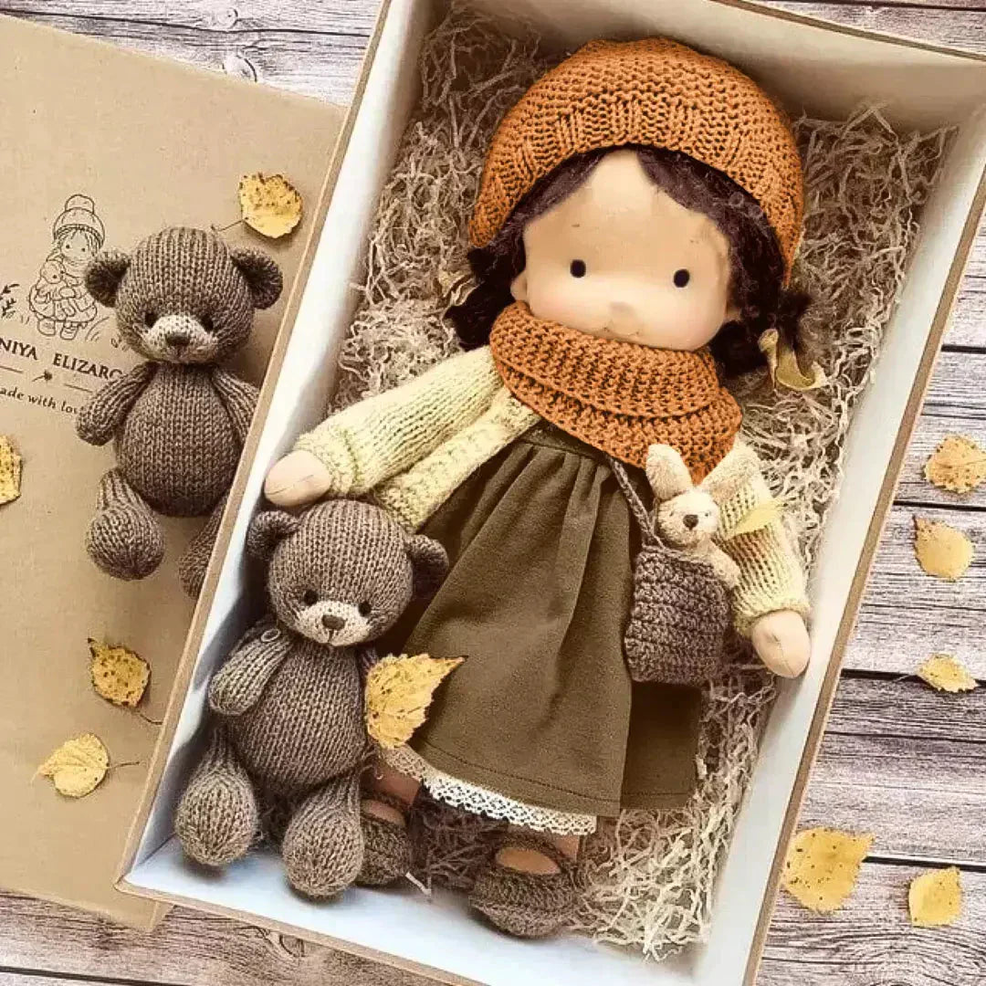 Miękka Bawełniana Lalka Cuddly z Realistycznymi Detailami dla Dzieci – 30 cm, Idealna do Przytulania i Zabawy 0