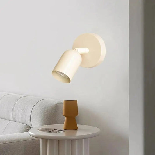 Minimalistyczna Lampa Ścienna w Pastelowych Kolorach – Kinkiet Ścienny LED 18x18 cm do Sypialni i Gabinetu 0