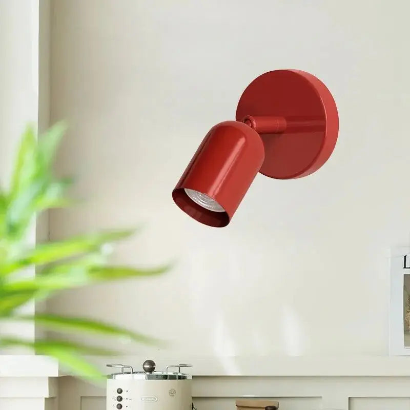 Minimalistyczna Lampa Ścienna w Pastelowych Kolorach – Kinkiet Ścienny LED 18x18 cm do Sypialni i Gabinetu 3