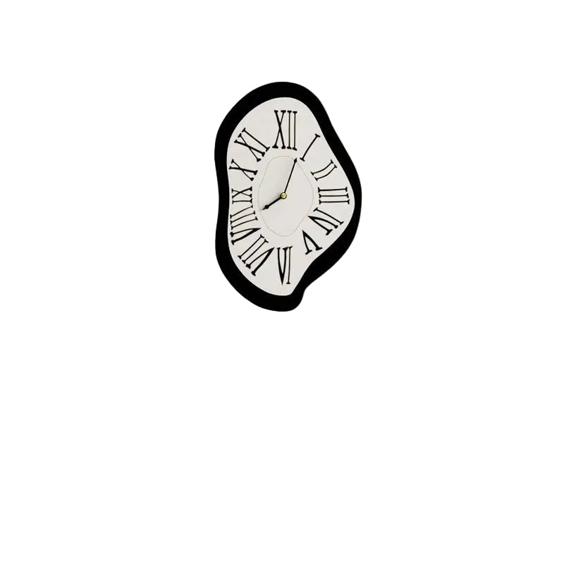 Mistrzowski Zegar Ścienny do Salonów – Surrealistyczny Design, Funkcjonalność i Styl Zegar Ścienny Czarny 0