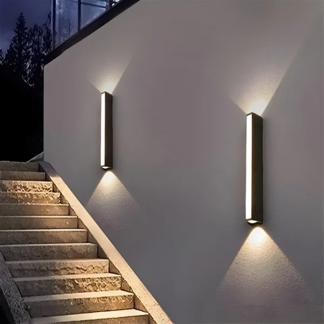 Nowoczesna Czarna Lampa Zewnętrzna LED IP65 do Ogrodu, Balkonu i Tarasu – Wodoodporna, Energooszczędna, Elegancki Design 1