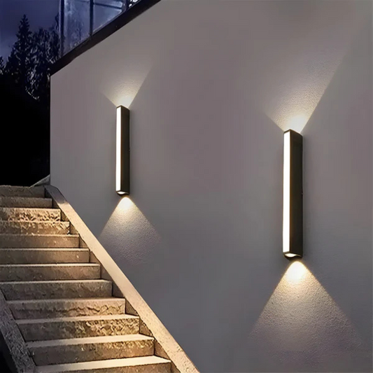 Nowoczesna Czarna Lampa Zewnętrzna LED IP65 do Ogrodu, Balkonu i Tarasu – Wodoodporna, Energooszczędna, Elegancki Design 1