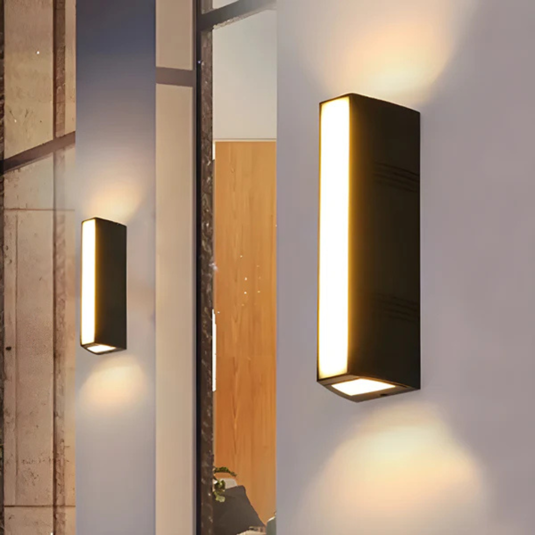 Nowoczesna Czarna Lampa Zewnętrzna LED IP65 do Ogrodu, Balkonu i Tarasu – Wodoodporna, Energooszczędna, Elegancki Design 2