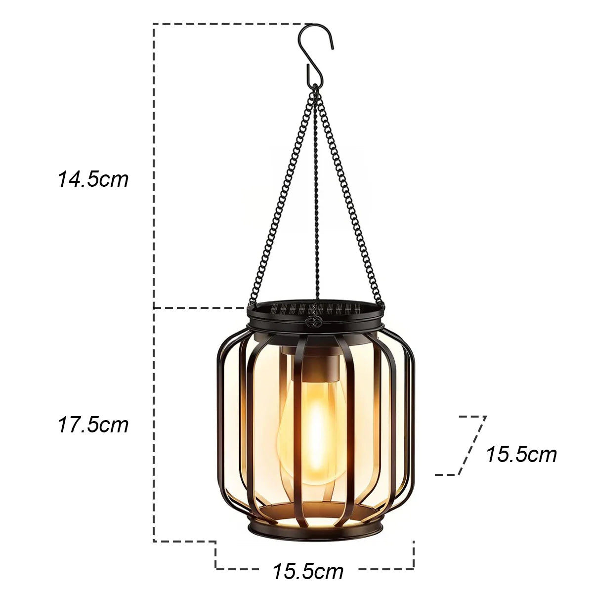 Nowoczesna Lampa Ogrodowa Solar LED z Czujnikiem Ruchu – Ciepłe Światło, Wodoodporna, Dekoracyjny Design 10