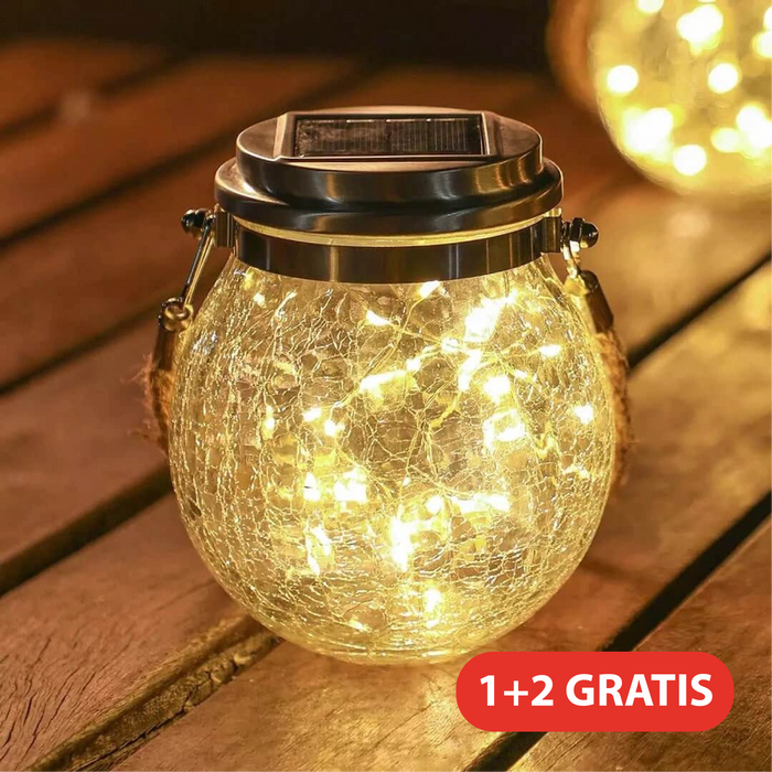 Nowoczesna Lampa Ogrodowa Stojąca Szklana z Wzorem Lodu – Energooszczędne Lampy do Ogrodu, Freestanding, 3 Sztuki 4