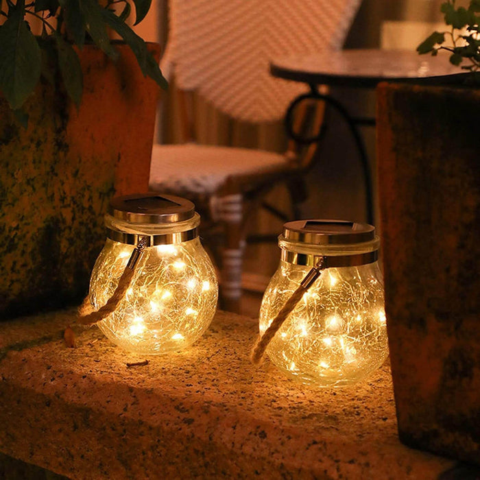 Nowoczesna Lampa Ogrodowa Stojąca Szklana z Wzorem Lodu – Energooszczędne Lampy do Ogrodu, Freestanding, 3 Sztuki 5