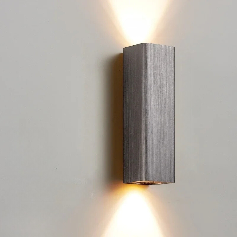 Nowoczesna Lampa Ścienna LED Kinkiet Do Sypialni i Korytarza – Eleganckie Oświetlenie z Aluminium i Akrylu, Ciepłe i Chłodne Światło 7