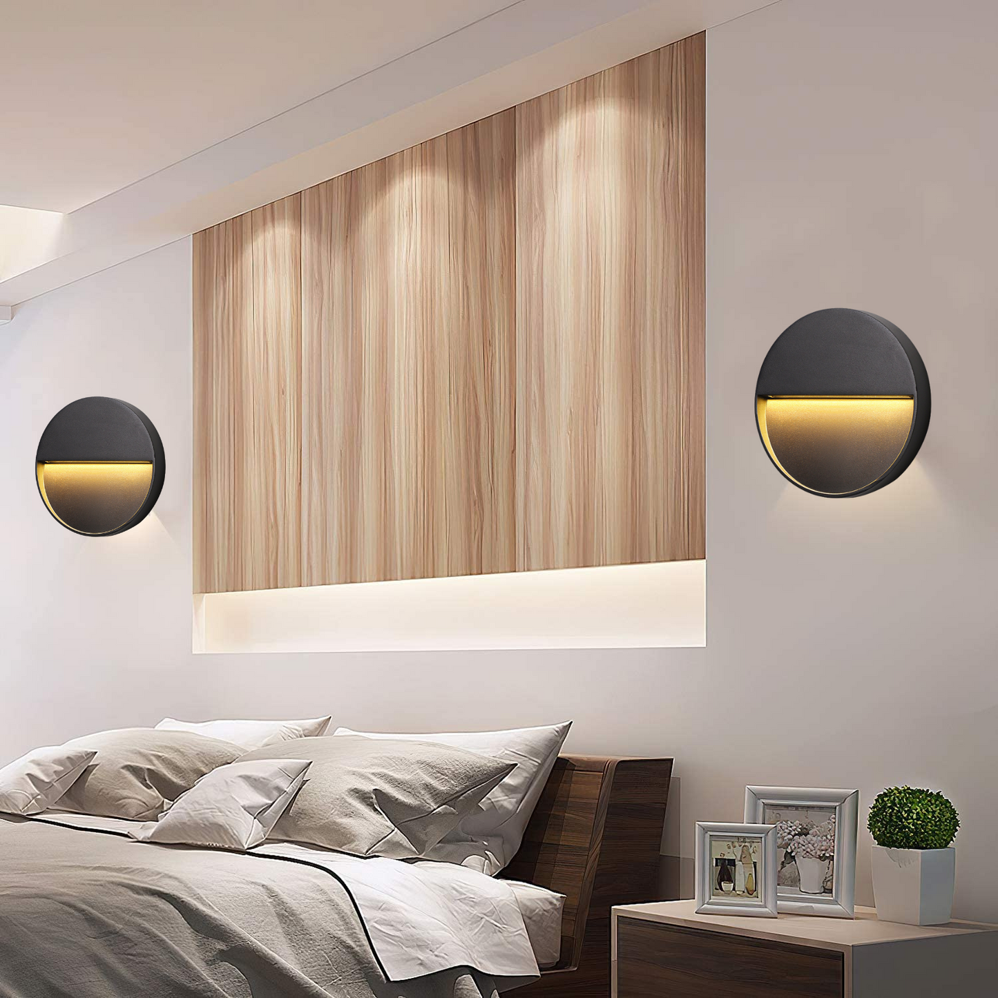 Nowoczesna Lampa Ścienna Zewnętrzna z Aluminium 3W LED do Oświetlenia Schodów, Wodoodporna IP65 4