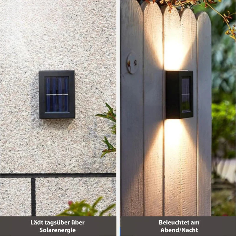 Nowoczesna Lampa Solar LED do Ogrodu, Wodoodporna, Bezprzewodowa, Ekologiczne Oświetlenie Na Ścianę 1