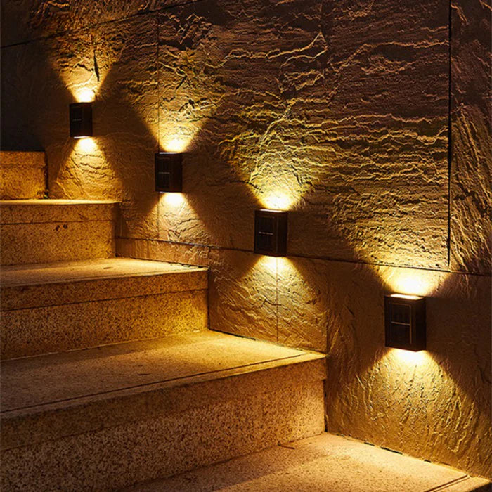 Nowoczesna Lampa Solar LED do Ogrodu, Wodoodporna, Bezprzewodowa, Ekologiczne Oświetlenie Na Ścianę 2