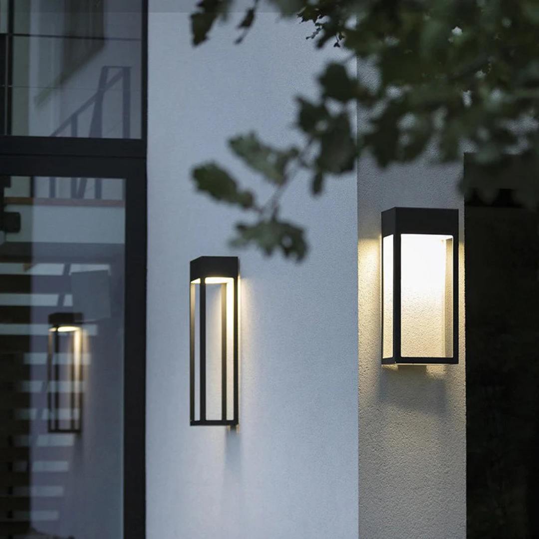 Nowoczesna Lampa Solarno-LED, Czarna, Wodoodporna do Ogrodu i Tarasu – Energooszczędne Oświetlenie z Przyjemnym Światłem 2