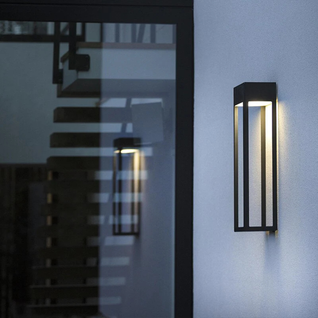 Nowoczesna Lampa Solarno-LED, Czarna, Wodoodporna do Ogrodu i Tarasu – Energooszczędne Oświetlenie z Przyjemnym Światłem 4