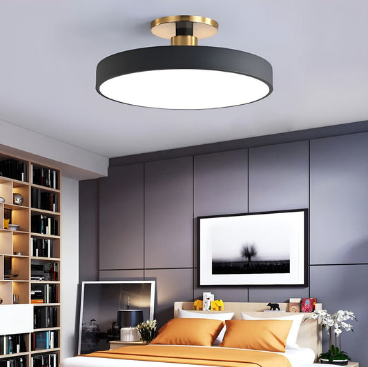 Nowoczesna Lampa Sufitowa LED CosmicCircle z Minimalistycznym Designem do Salonu – Eleganckie Oświetlenie w Trzech Kolorach 0