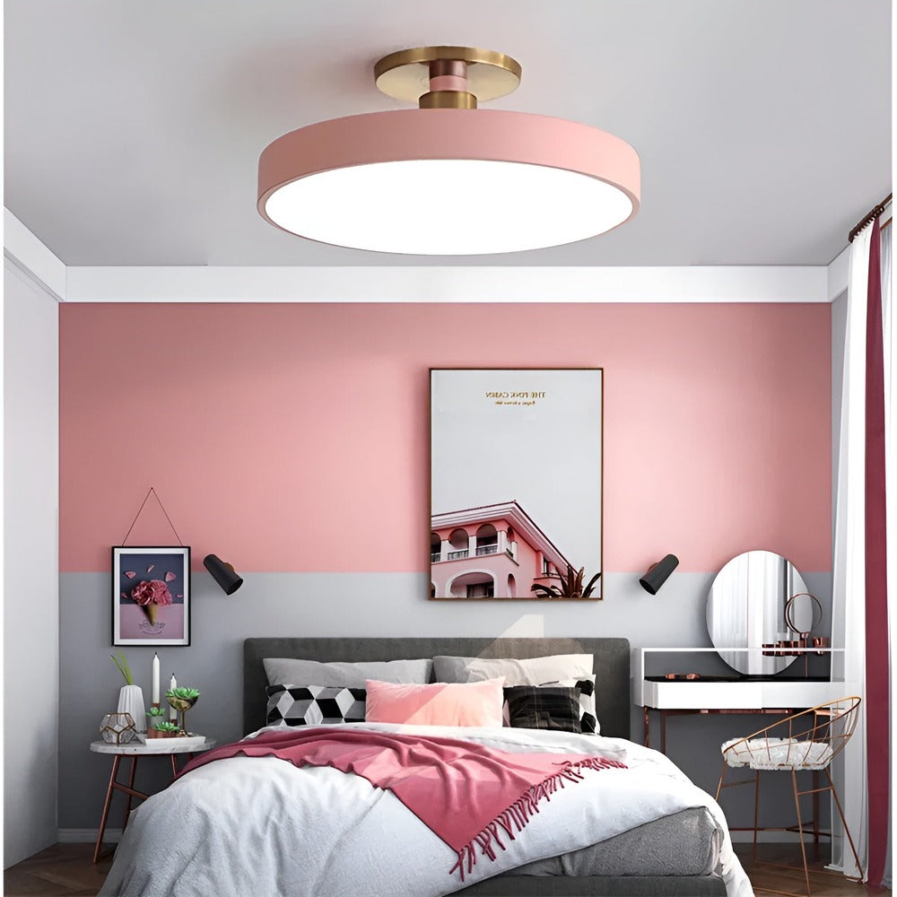 Nowoczesna Lampa Sufitowa LED CosmicCircle z Minimalistycznym Designem do Salonu – Eleganckie Oświetlenie w Trzech Kolorach 3