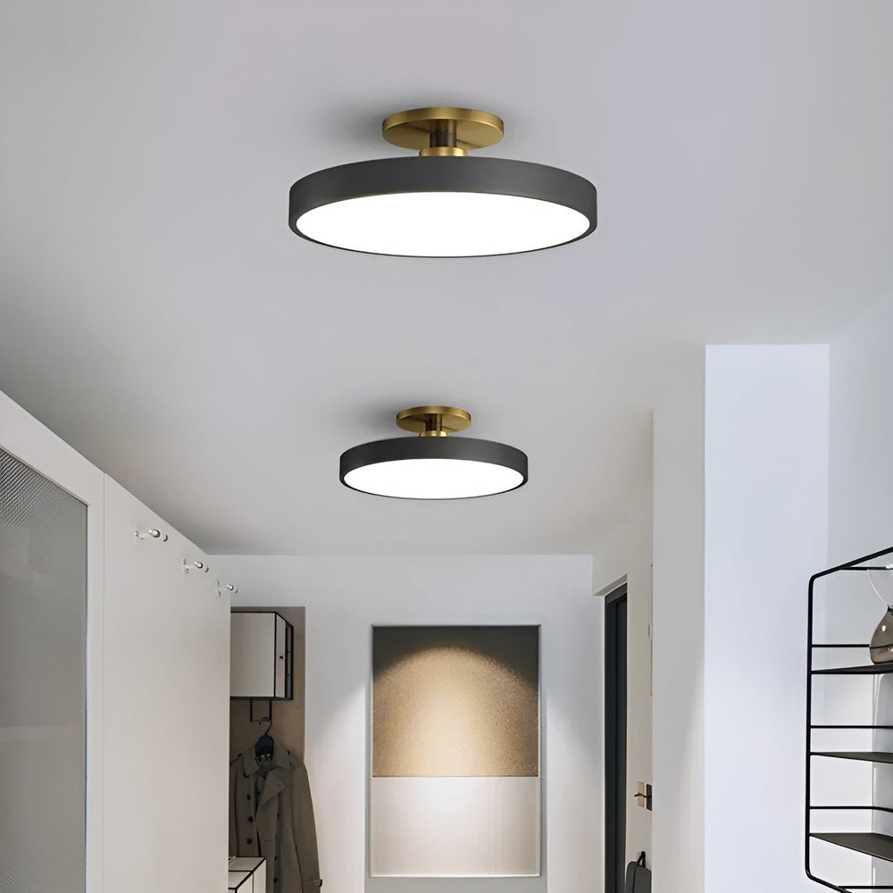 Nowoczesna Lampa Sufitowa LED CosmicCircle z Minimalistycznym Designem do Salonu – Eleganckie Oświetlenie w Trzech Kolorach 4