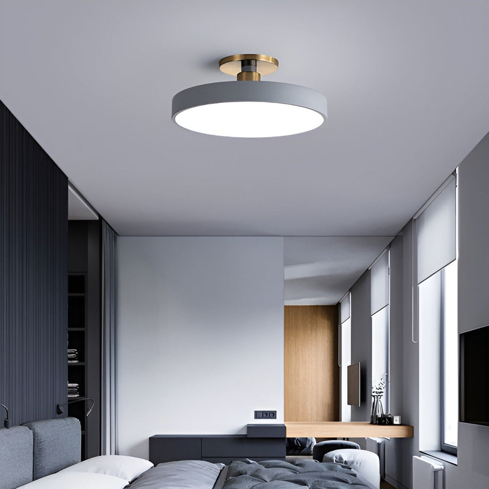 Nowoczesna Lampa Sufitowa LED CosmicCircle z Minimalistycznym Designem do Salonu – Eleganckie Oświetlenie w Trzech Kolorach 9