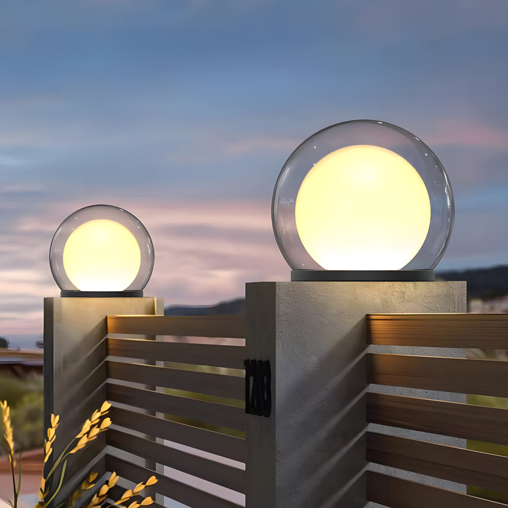 Nowoczesna Lampa Sufitowa LED z Efektem Księżyca, Odporna na Warunki Atmosferyczne, Zasilanie Solarne lub Przewodowe, IP65 3