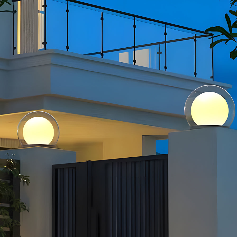 Nowoczesna Lampa Sufitowa LED z Efektem Księżyca, Odporna na Warunki Atmosferyczne, Zasilanie Solarne lub Przewodowe, IP65 5