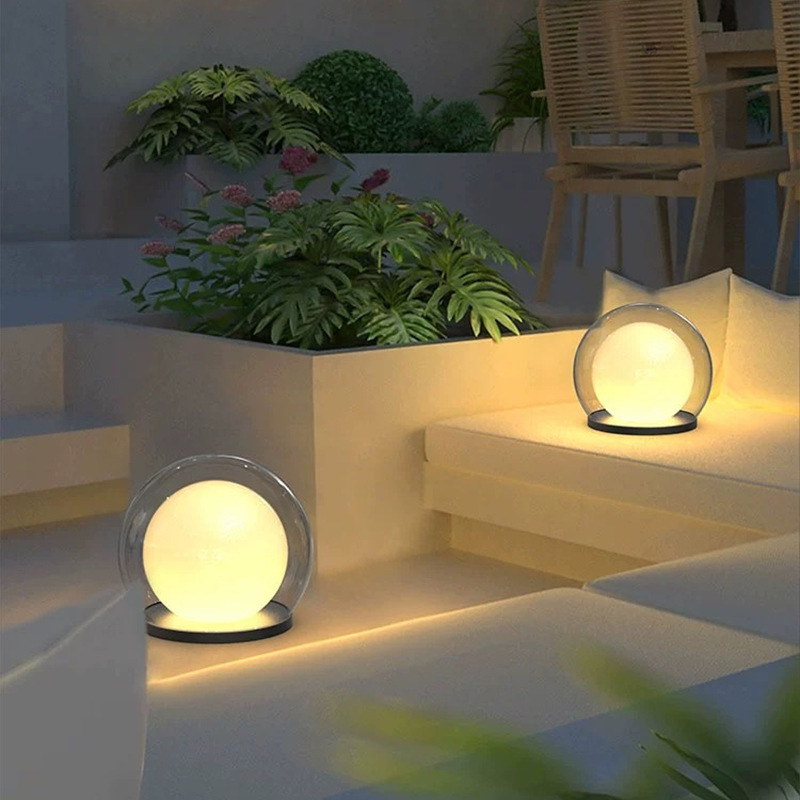 Nowoczesna Lampa Sufitowa LED z Efektem Księżyca, Odporna na Warunki Atmosferyczne, Zasilanie Solarne lub Przewodowe, IP65 6