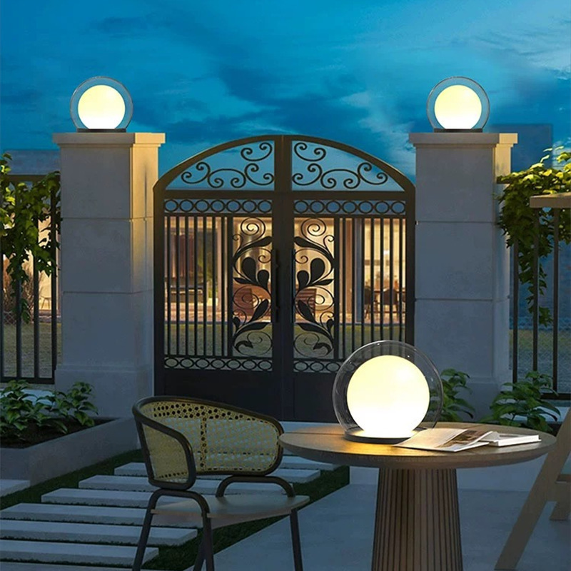 Nowoczesna Lampa Sufitowa LED z Efektem Księżyca, Odporna na Warunki Atmosferyczne, Zasilanie Solarne lub Przewodowe, IP65 8