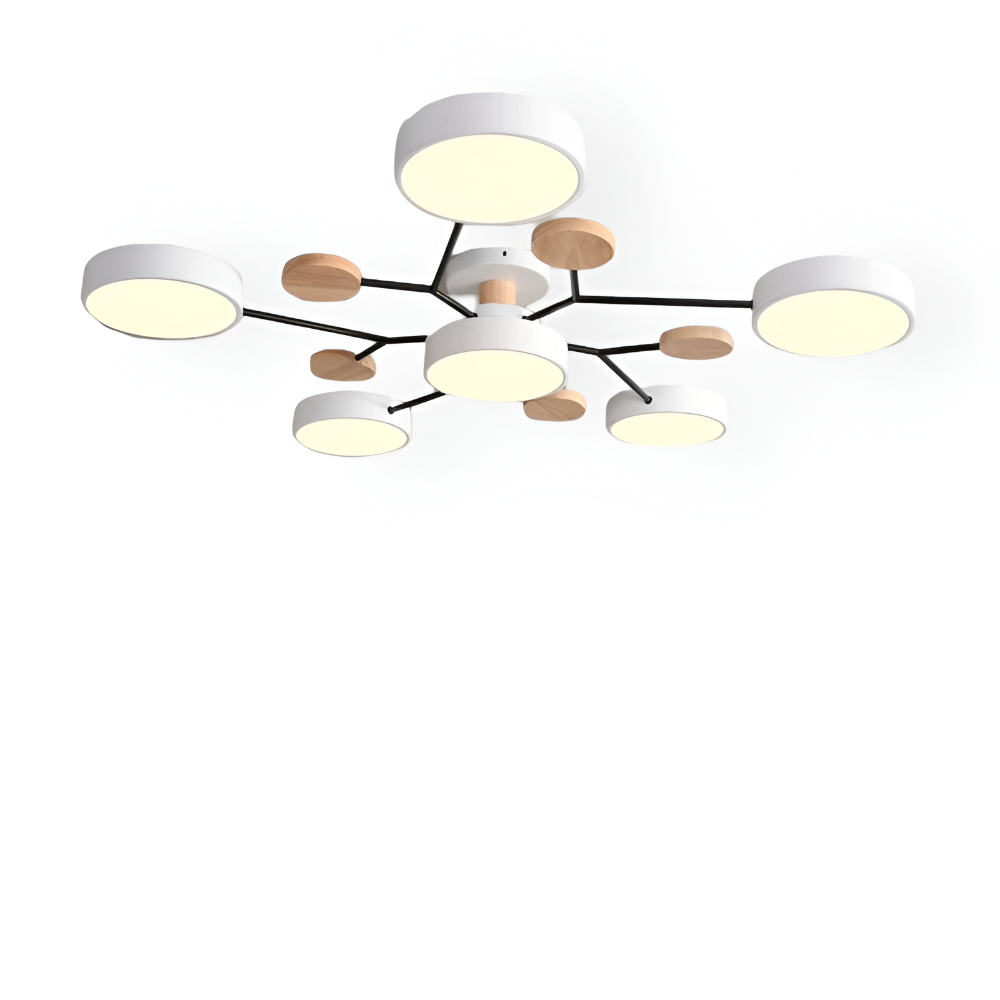 Nowoczesna Lampa Sufitowa LED z Regulacją Koloru – Elegancka Lampa do Salonu i Sypialni, Oświetlenie 800 Lumenów 12