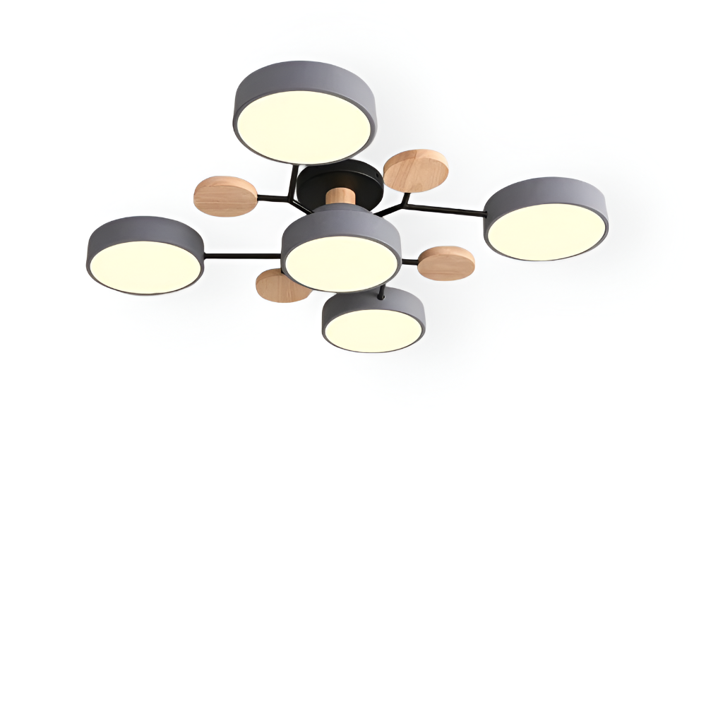 Nowoczesna Lampa Sufitowa LED z Regulacją Koloru – Elegancka Lampa do Salonu i Sypialni, Oświetlenie 800 Lumenów 9