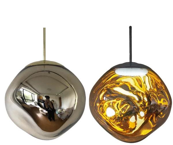 Nowoczesna Lampa Wisząca ze Szkła i Metalu – Minimalistyczna Lampa do Salonu, Idealna nad Stół, Elegancki Design 11