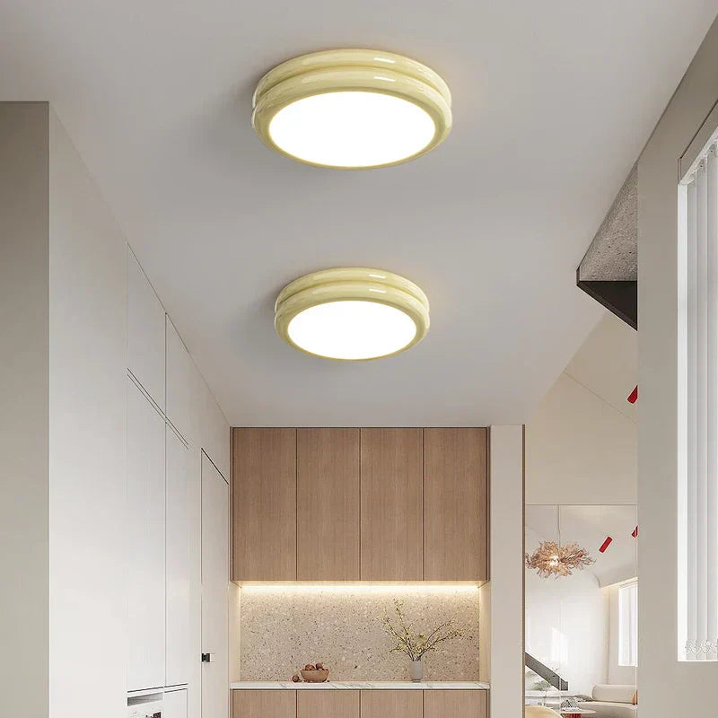 Nowoczesna Okrągła Lampa Sufitowa LED do Salonu – Minimalistyczny Design, Jasne Światło, Uniwersalne Zastosowanie 2